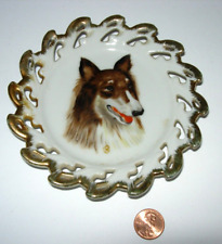 vintage Collie Dog Wall Decor Plate hanging 5