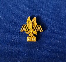 Vintage American Airlines 20-Year Service Double-Diamond Gold Wings Pin DAMAGED picture