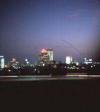 pc01 3D 1960s Stereo Slide  Los Angeles Night View Skyline el Cortez hotel 880a picture