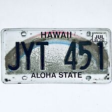 2015 United States Hawaii Aloha Passenger License Plate JYT 451 picture