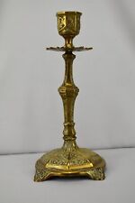 Antique European Brass Candlestick picture