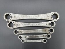 Set Of Sears Dunlap Ratcheting Wrenches, Standard/SAE, US Made - Vintage picture