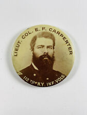 c.1900 Antique Colonel Eilal EF Carpenter Celluloid Civil War Pin pinback picture