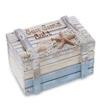 Coastal Horizon Jewelry Box - Handcrafted Nautical Keepsake Wooden Box for Tr... picture