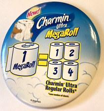 RARE 2005 Charmin Ultra Mega Roll Button Pin Pinback picture