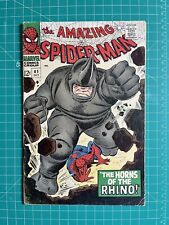 Amazing Spider-Man #41 1966 1st Appearance of Rhino Low Grade Cleaned/Pressed picture
