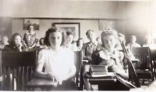 1930’s Vintage Candid School Room PHOTO Girls Boys TEACHER picture