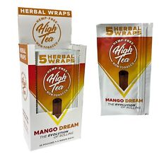 High Tea Non Tobacco All Natural Herbal Smoking Wraps - Mango Dream - 125... picture
