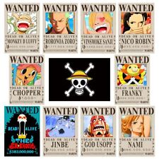 TYZZHOA 11 PCS Anime [OP] Wanted Bounty Posters, Nika Luffy 3 billion Updated... picture