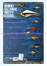 1979 Lindy Shad Fishing Lures metal tin sign reproductions collectible picture