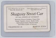 Martin Itjen Skagway Street Car Alaska Bus Tour Business Card 1920s B1-11 picture
