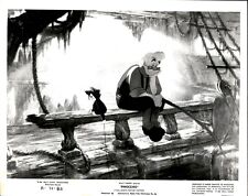 KC3 1961 Original Photo PINOCCHIO Geppetto Cat Fishing Poles Disney Cartoon Film picture