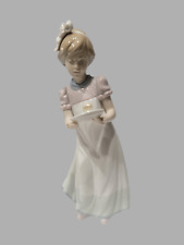 Vintage Lladro Happy Birthday Girl Carrying a Cake # 5429 picture