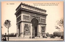 Paris The Arc De Tromphe And Square De Etoile Postcard picture