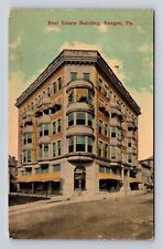Bangor PA-Pennsylvania, Real Estate Building, Antique Vintage Souvenir Postcard picture