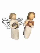 Vtg Willow Tree Angels Set Of 2 Love of Learning & Love Of Learning Angel. picture