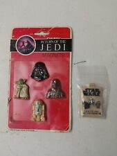 Vintage 1983 Star Wars Return of the Jedi Magnets & Scatter Pins New Vintage  picture