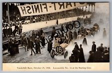 1908 Vanderbilt Early Auto Race Course w/ Vintage Race Car Long Island NY L141 picture