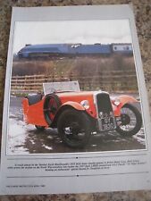 KEITH MACDONALD 1933 BSA THREE-WHEELER 1985 ADVERT APPROX A4 SIZE FILE 1 picture