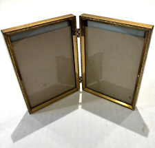 Vintage Carr  Bi-fold Brass Double Hinged 3.5 x 5 