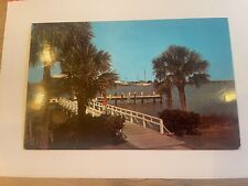 Sea Island Yacht Club Dock Georgia Restaurant Pier Palm Vintage  Postcard Mailed picture