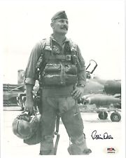 ROBIN OLDS SIGNED 8X10 PHOTOGRAPH PSA DNA AN00012 (D) WWII VIETNAM ACE 17V picture