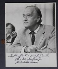 1969-87 Maryland Senator Charles Mac Mathias signed autographed B&W photo # TWO- picture