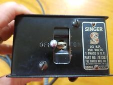 Vintage Singer Sewing Machine 31-15 On/Off Switch and Cords picture