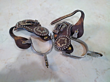 Cowboy Decor Spurs And Straps. Sterling Overlay. Womens? picture