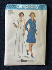 Vintage Simplicity Sewing Pattern 6883 Women’s Dress 2 Lengths Contains 2 Sizes picture