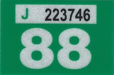 1988 WASHINGTON Vinyl Sticker Replica TAB for License Plate CAR-TRUCK-MOTORCYCLE picture