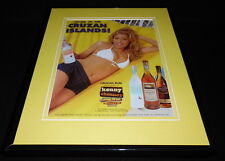 2004 Cruzan Rum Bikini Model Framed 11x14 ORIGINAL Vintage Advertisement  picture