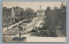 RPPC Courthouse, Street in MONTROSE PA Susquehanna County Real Photo Postcard picture
