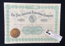 1901 - THE PAN-AMERICAN EXPOSITION COMPANY - ONE SHARE STOCK CERTIFICATE picture