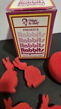 Vintage Collectible Multiplying Bunnies by Gosh Sponge Magic Trick Rabbits  picture