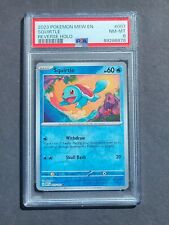 PSA 8 SQUIRTLE 007/165 - SCARLET & VIOLET 151 REVERSE HOLO ENGLISH - NM/MINT picture