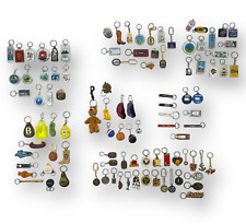 Lot of 100 Travel, Destination and Miscellaneous Key Chains - Great Variety picture