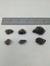 Tibetan Black Phantom Quartz Crystal Lot 30g (Tibet, China) 6pcs Lot Terminated picture
