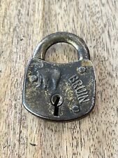 Vintage Old Antique Bruin Eagle Lock Co. Padlock No Key Lock picture