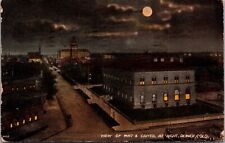 Postcard View of Mint and Capitol at Night in Denver, Colorado picture