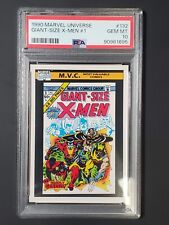 1990 Impel Marvel Universe #132 Giant Size X-men #1 PSA 10 picture