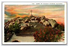 Riverside CA California Summit Mt Rubidoux R-66 White Border Postcard picture