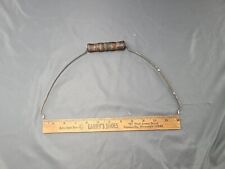 Vintage Skelly Oil Pail Wire Bail Handle With Wooden Grip picture