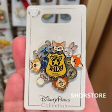 Authentic Disney Pin Spinner Zootopia Judy Nick flash disneyland exclusive picture