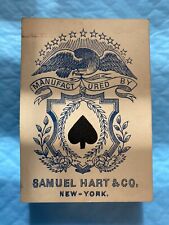 Antique Samuel Hart & CO. 1800’s Gamblers Faro Deck 52 Saloon Western Cowboy picture