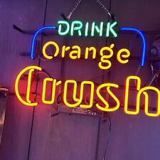 Drink Orange Crush Cocktails Juice Neon Light Sign Lamp Night Wall Decor 24
