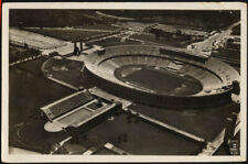 1936 Berlin Olympics stadium aerial view RPPC postcard 1945 picture