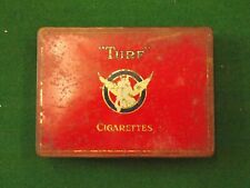 Vintage Turf Carreras Empty 50 Cigarette Tin Tobacciana picture
