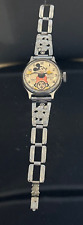 First Original 1930's Ingersoll Mickey Mouse Watch w/ Bracelet Metal Band WORKS picture