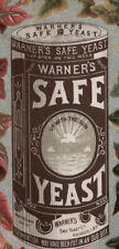 1884 ~ WARNER'S SAFE YEAST TRADE CARD ~ CURE FOR BACKACHE ~ with LARGE CAN  V367 picture